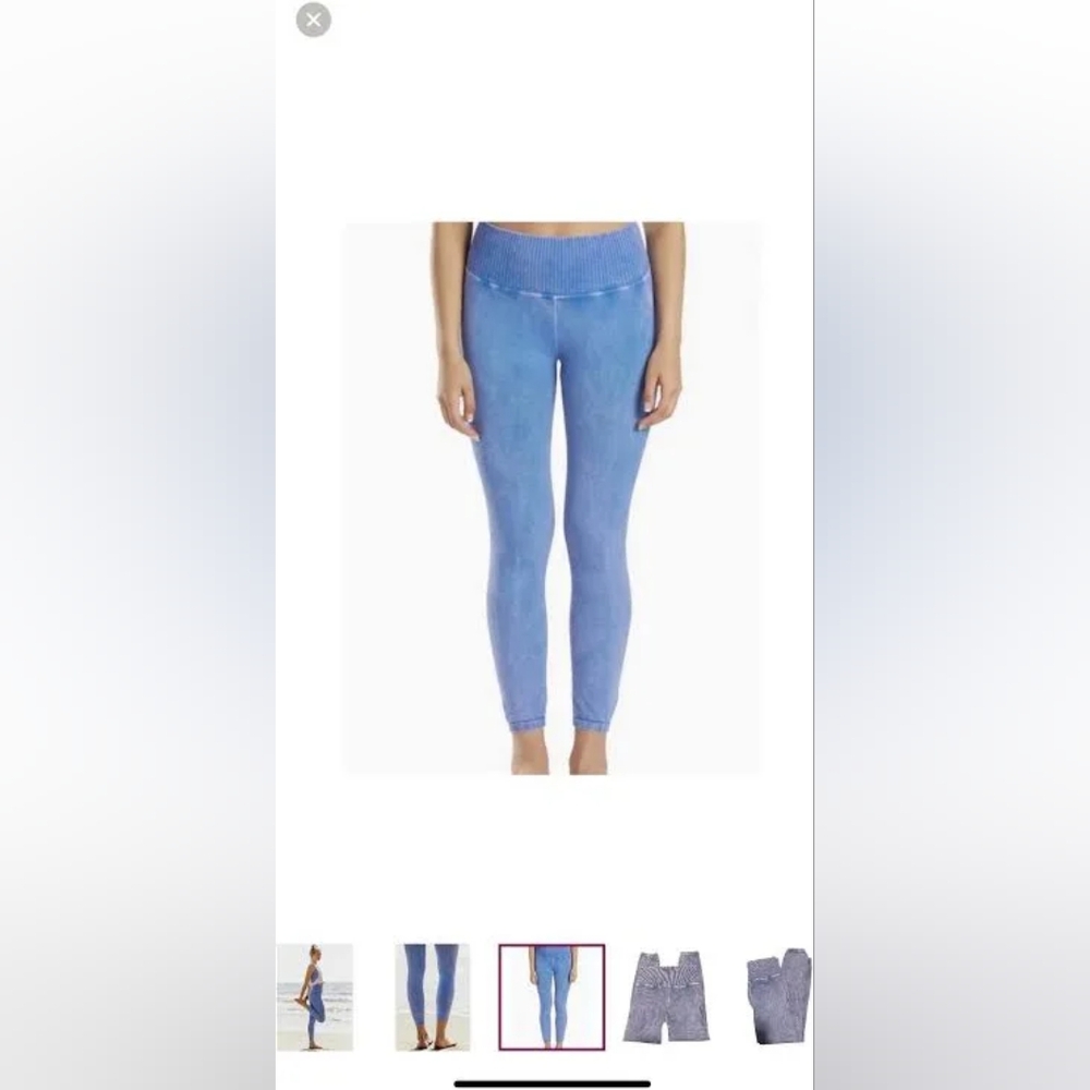 Free People 🌼Good Karma  Leggings NWOT 🦋Blueberry Heather ♡